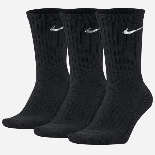 Носки Nike U Nk V Cush Crew - 3P Value SX4508-001, Чёрный, Размер (EU) - 34-38 - #1