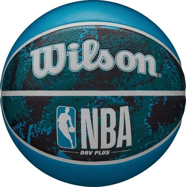 Баскетбольный мяч Wilson NBA DRV PLUS VIBE голубо-бирюзово-черный WZ3012602XB5, Голубой, Размер (EU) - 5 - #0