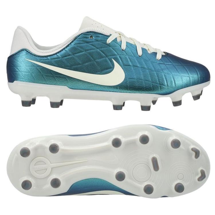 Детские футбольные бутсы Nike Tiempo Legend X Academy FG x Emerald Junior FN5922-300, Голубой, Размер (EU) - 35.5 - #1