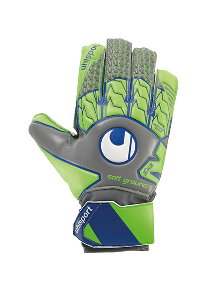 Воротарські рукавиці TENSIONGREEN SOFT  ADVANCED (dark grey/fluo green/navy) - #1