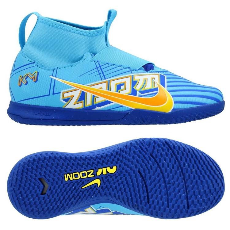 Дитячі  футзалки Nike Zoom Mercurial Superfly 9 Academy KM IC Junior DO9792-400, Голубой, Размер (EU) - 38 - #1