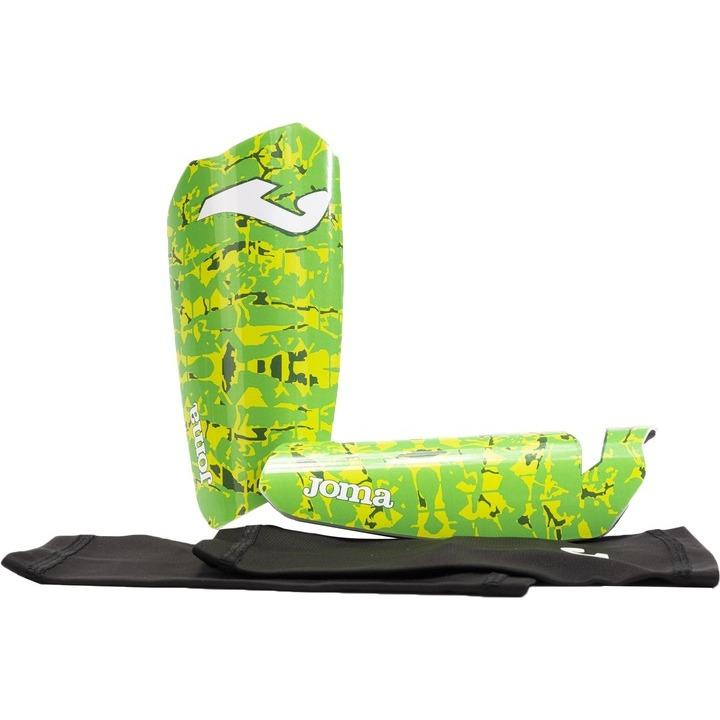 Щитки футбольные Joma SPARTAN салатово-желтые 401489.029, Салатовый, Размер (EU) - M - #0