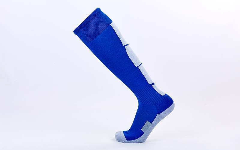 Гетры футбольные взрослые синие с белой полосой LINE CTM003-1-BL, Синий, Размер (EU) - 40-45 - #0