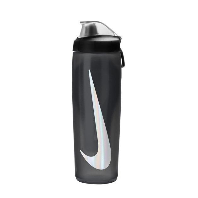 Бутылка для воды Nike REFUEL BOTTLE LOCKING LID 24 OZ 709 мл черная N.100.7668.054.24, Чёрный, Размер (EU) - 1SIZE - #0