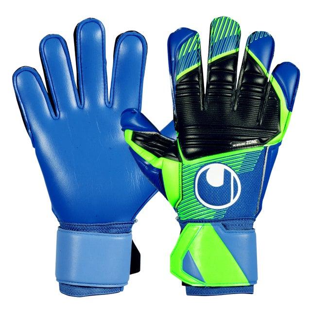 Воротарські рукавиці UHLSPORT AQUASOFT (pacific blue/black/fluo green) - #1