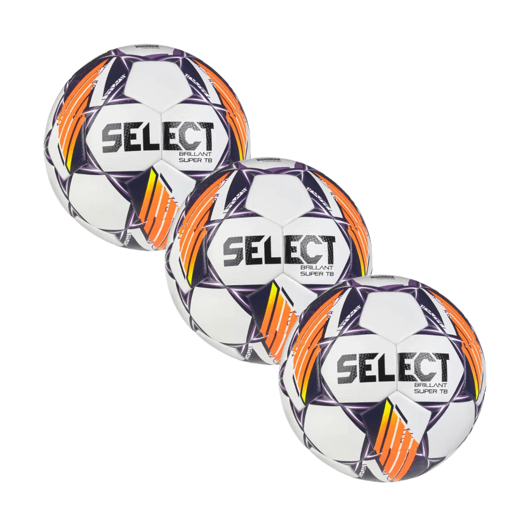 Футбольний професійний м'яч Select Brillant TB Розмір 5 Білий 3 шт 361598 - #0