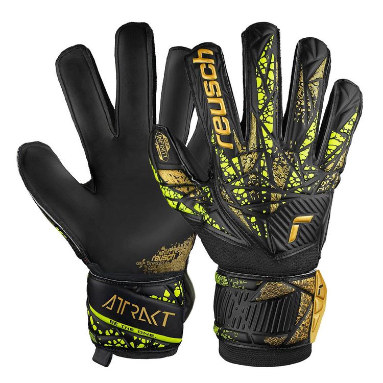 Детские вратарские перчатки Reusch Attrakt Infinity Finger Support Junior 5472710-7739, Чёрный, Размер (EU) - 5.5 Детские вратарские перчатки Reusch Attrakt Infinity Finger Support Junior 5472710-7739, Чёрный, Размер (EU) - 5.5 - #1
