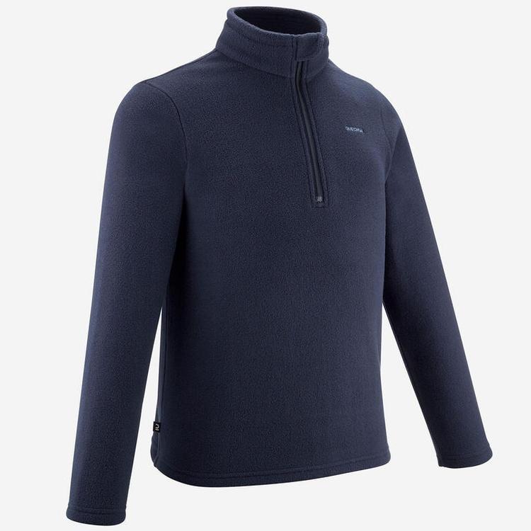 Кофта флисовая детская QUECHUA синяя MH100 966795, Темно-синий, Размер (EU) - 146cm Кофта флисовая детская QUECHUA синяя MH100 966795, Темно-синий, Размер (EU) - 146cm - #1